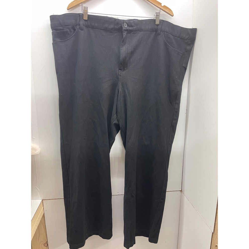 Torrid Womens Black Stretch Straight Leg Pants Size 30R Workwear RN 148862